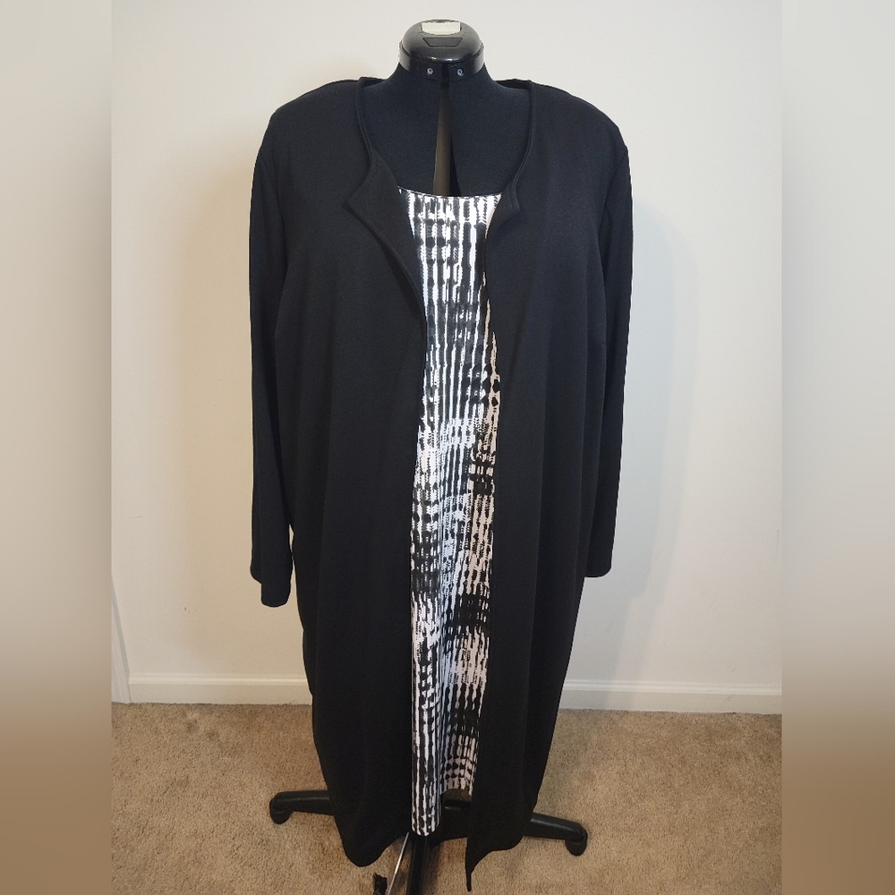 Jessica London - Black&White Dress/Jacket Combo